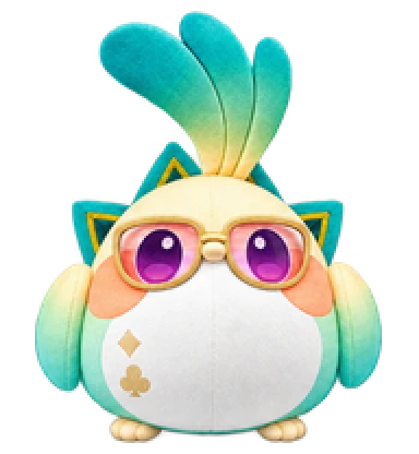 Aventurine Plush Bird Idle