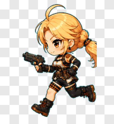 女弹药Q Running Left
