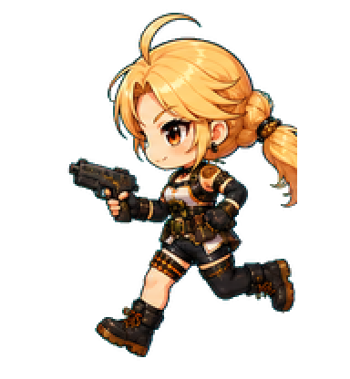 女弹药Q Running Left