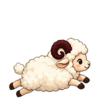 Little Sheep Jumping