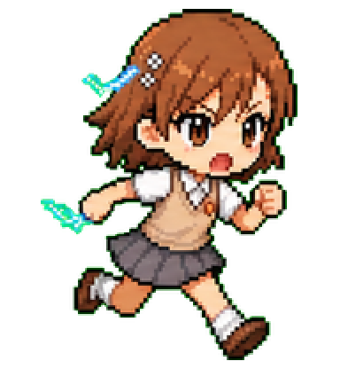 Mikoto Running Right