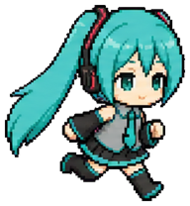 Miku Running Right