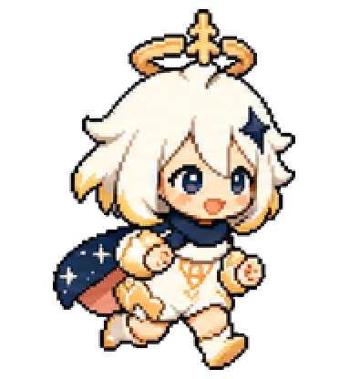 Paimon Running Right
